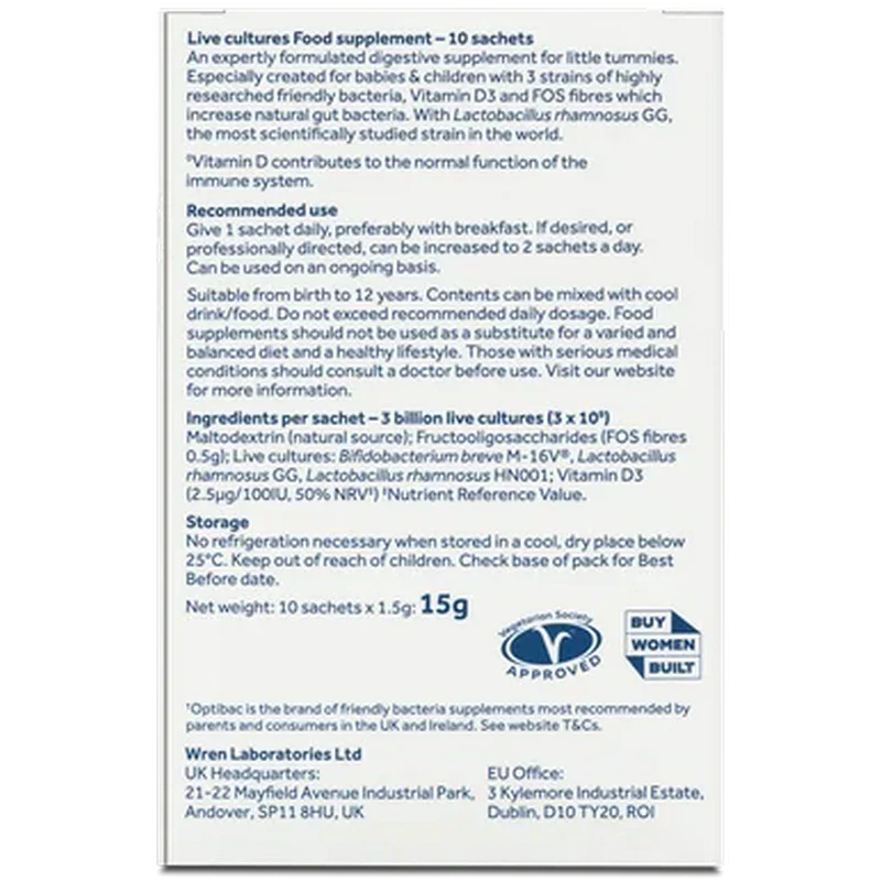 Optibac Probiotics Babies & Children