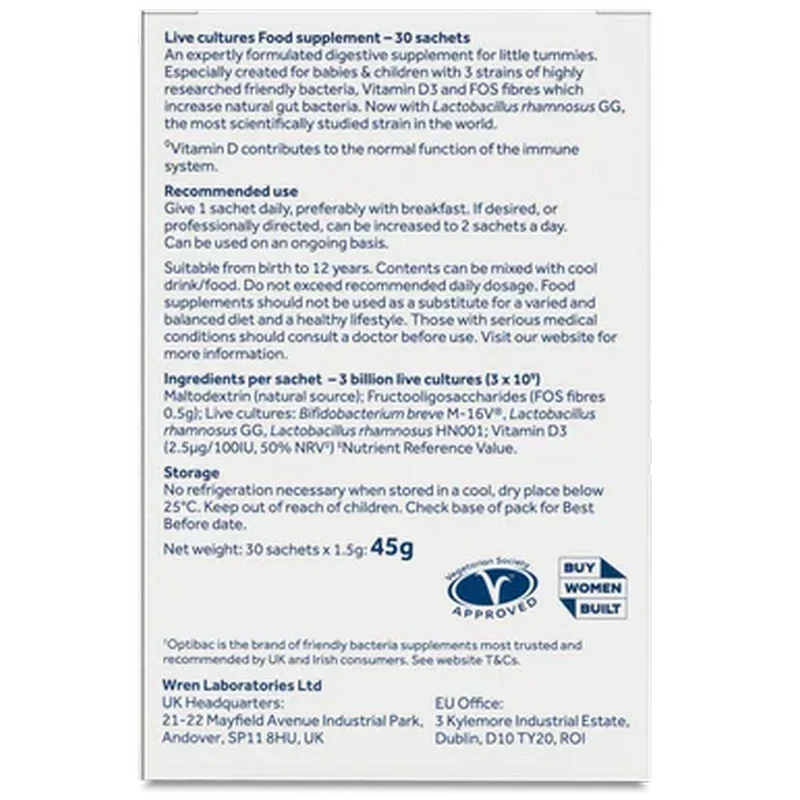 Optibac Probiotics Babies & Children