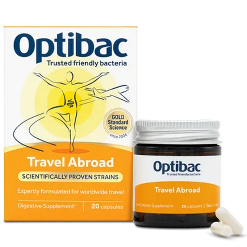 Optibac Probiotics Travel Abroad 20 Capsules