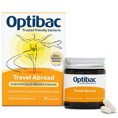 Optibac Probiotics Travel Abroad 20 Capsules