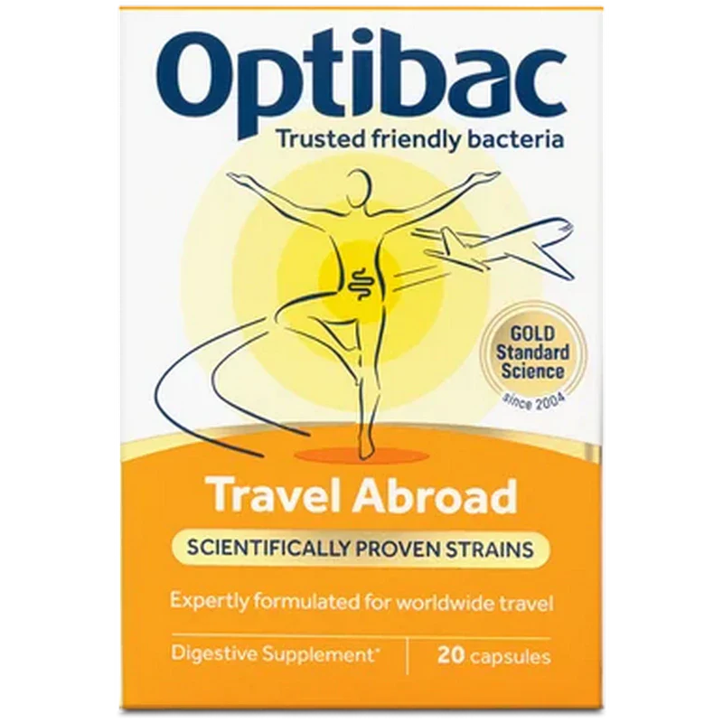 Optibac Probiotics Travel Abroad 20 Capsules