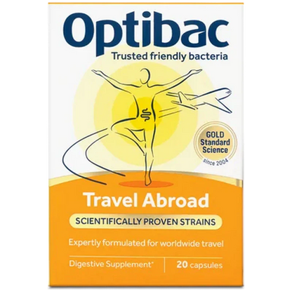 Optibac Probiotics Travel Abroad 20 Capsules