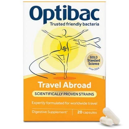 Optibac Probiotics Travel Abroad 20 Capsules