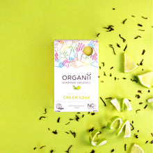 ORGANII Cream Soap - Green Tea & Lime 100g