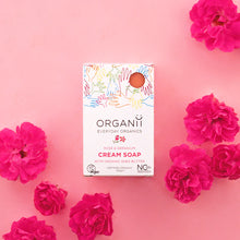 ORGANII Cream Soap - Rose & Geranium 100g