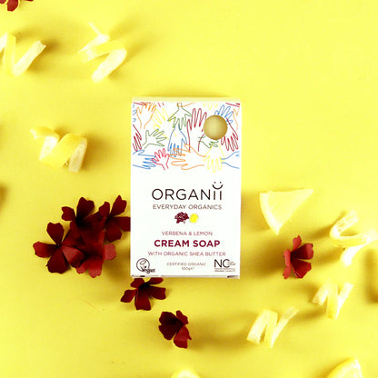 ORGANII Cream Soap - Verbena & Lemon 100g
