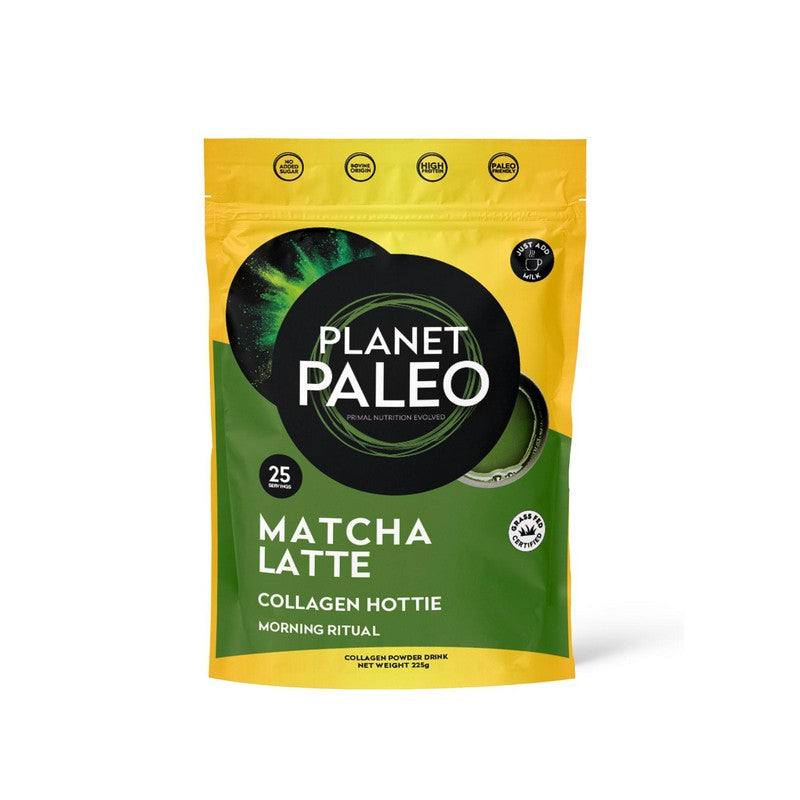 Planet Paleo Pure Collagen Matcha Latte 225g