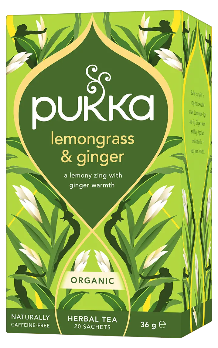Pukka Organic Lemongrass & Ginger Herbal Tea 20 sachets