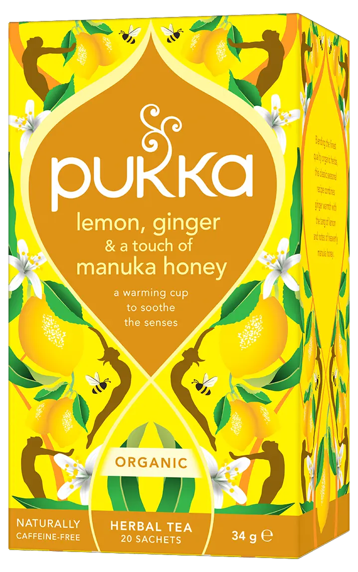 Pukka Lemon Ginger & a touch of Manuka Honey Tea x 20 sachets