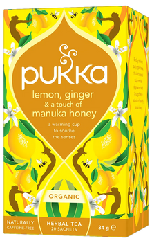 Pukka Lemon Ginger & a touch of Manuka Honey Tea x 20 sachets