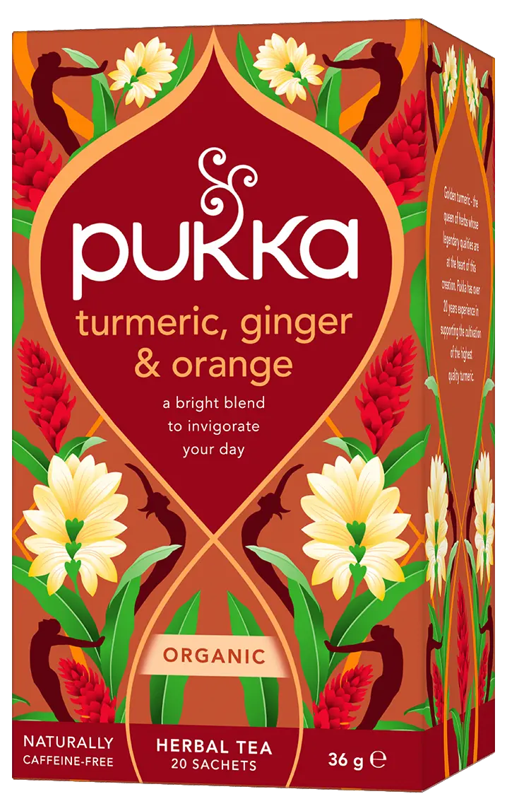 Pukka Organic Turmeric Ginger & Orange Active Tea 20 bag