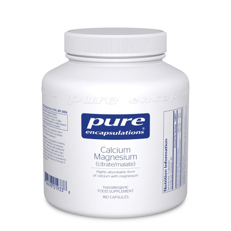 Pure Encapsulations Calcium Magnesium (citrate/malate) 180 Capsules