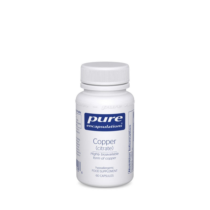Pure Encapsulations Copper (citrate) 60 Capsules