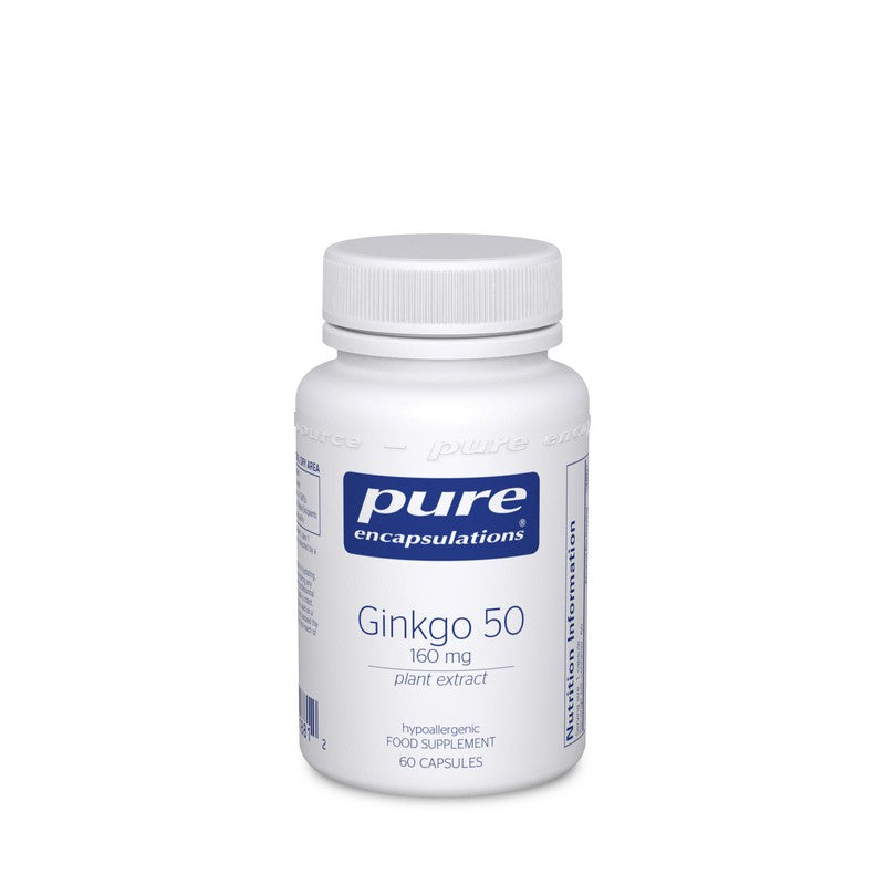 Pure Encapsulations Ginkgo 50 160 mg 60 Capsules