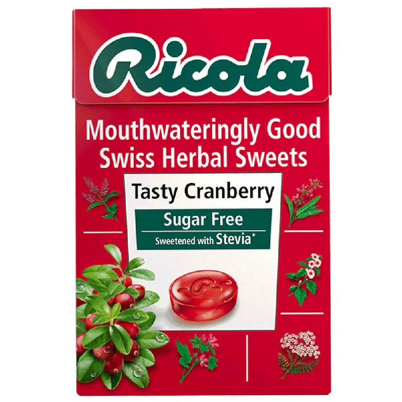 Cranberry Sugar Free sweets Box 45g