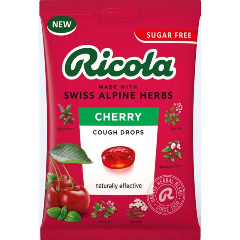Cherry Cough Drops 70g Bag Sugar Free