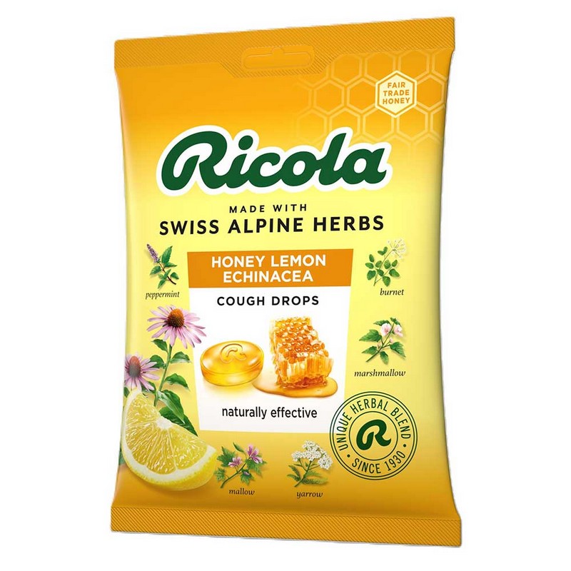 Cough Drops Honey Lemon Echinacea Bag 75g