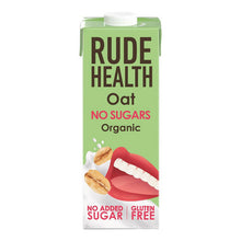 Rude Health No Sugars Oat Dairy Free Gluten Free Vegan Organic Non GMO 1 Litre
