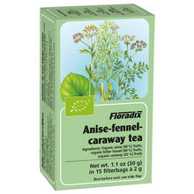 Floradix Anise Fennel & Caraway Organic Herbal Tea 15 Filterbags