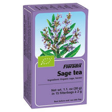 Floradix Sage Organic Herbal Tea 15 Filterbags