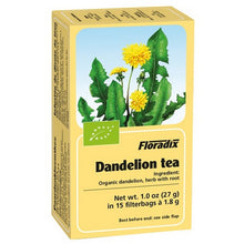 Floradix Dandelion Leaves Organic Herbal Tea 15 Filterbags