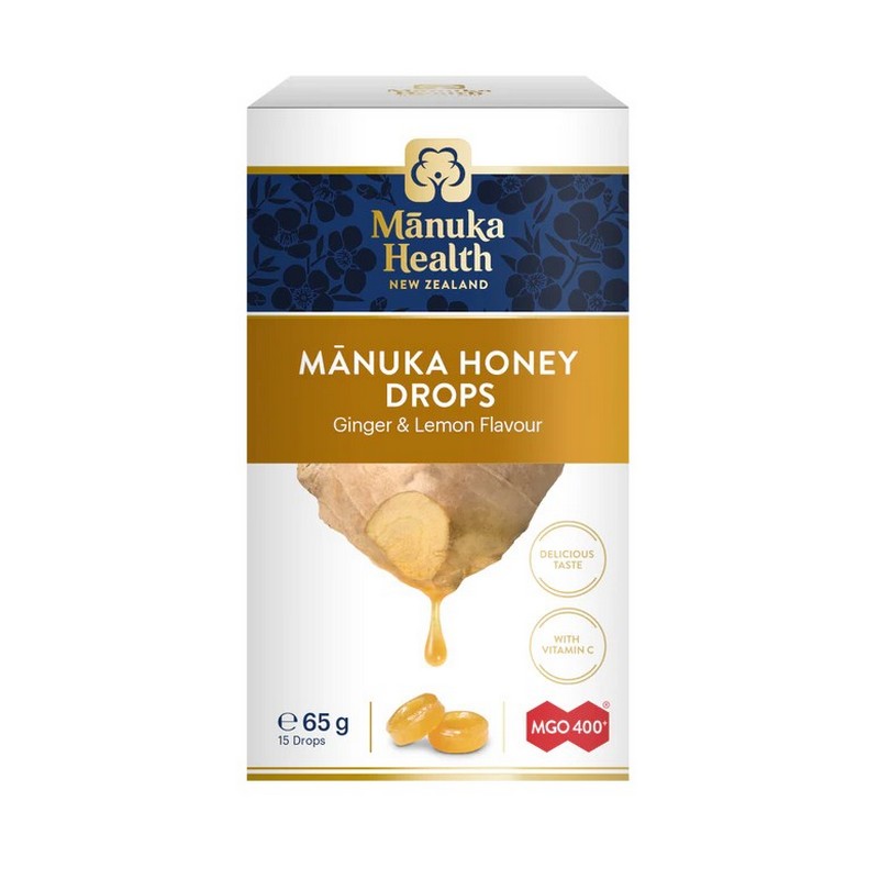 Manuka Health Manuka Honey Lozenges With Ginger And Lemon 65g