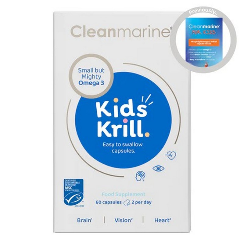 Cleanmarine For Kids 200mg Marine Gelcaps 60 Capsules