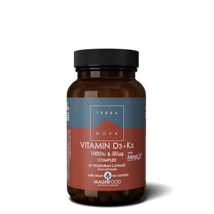 Terranova Vitamin D3 1,000iu Vitamin K2 50ug Complex