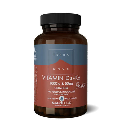 Terranova Vitamin D3 1,000iu Vitamin K2 50ug Complex