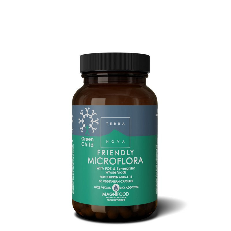 Terranova Green Child Friendly Microflora 50 Veg Capsules