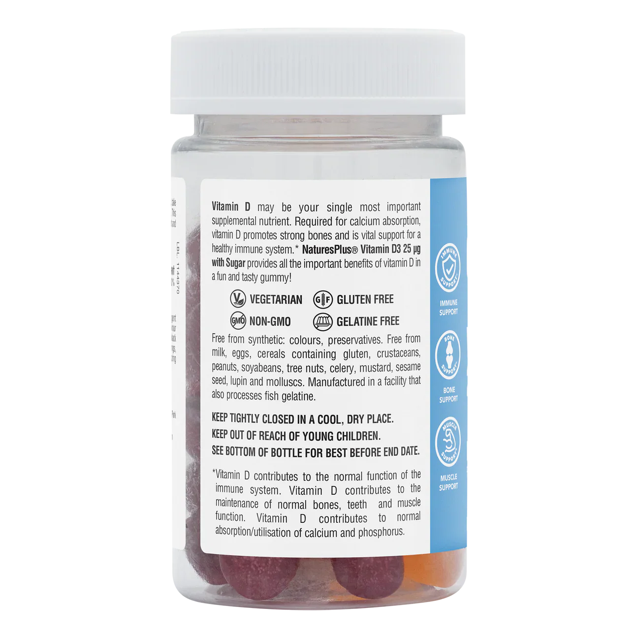 Natures Plus Vitamin D3 25 mcg 60 Gummies