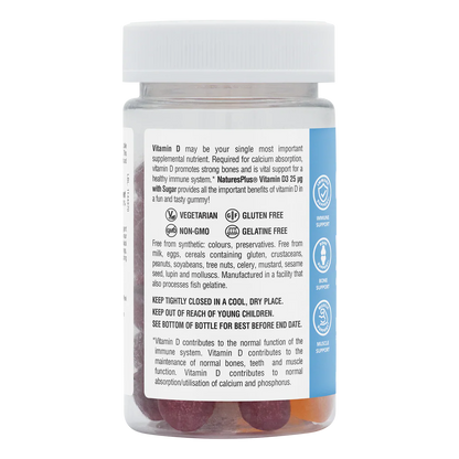 Natures Plus Vitamin D3 25 mcg 60 Gummies