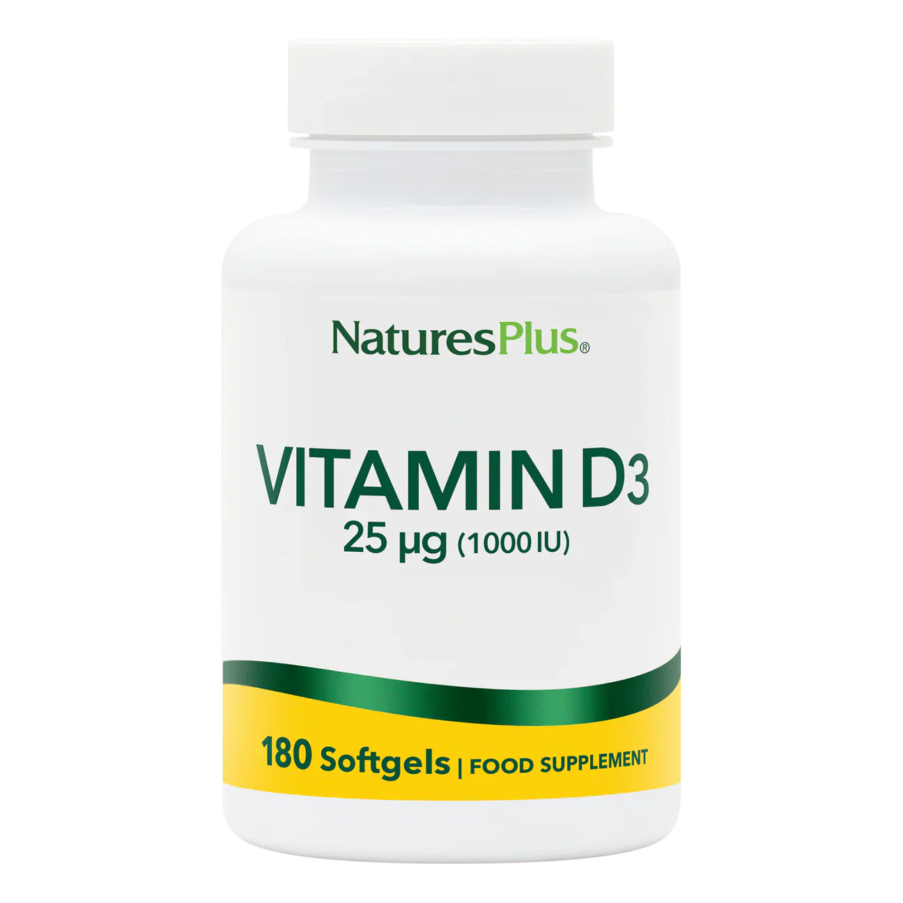 Natures Plus Vitamin D3 1,000iu 180 Softgels