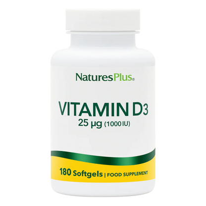 Natures Plus Vitamin D3 1,000iu 180 Softgels