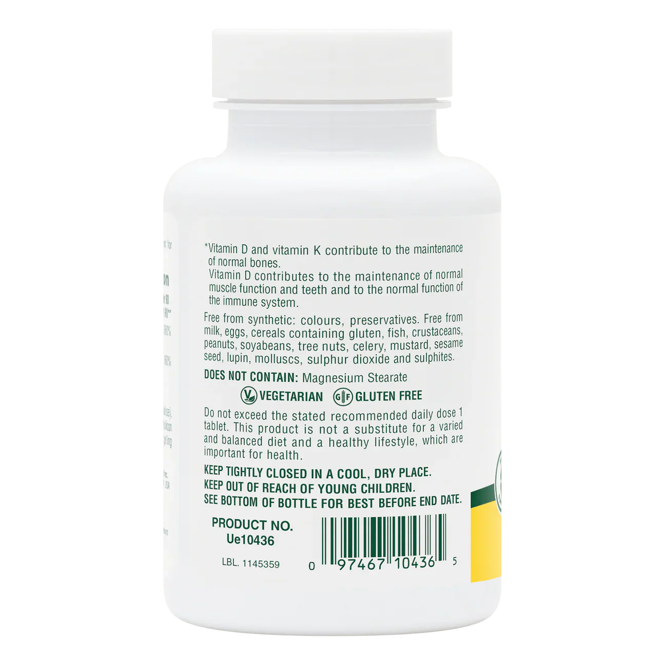 Natures Plus Vitamin D3(2500iu) With K2(120 mcg) 90 Tablets