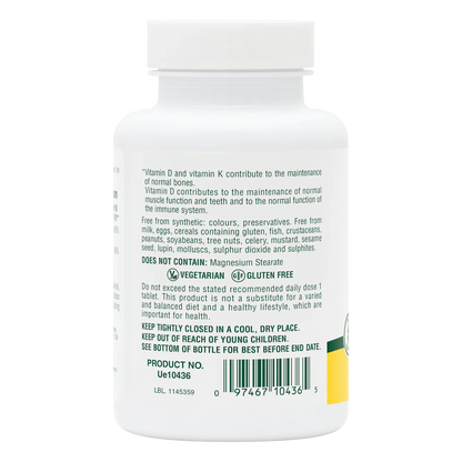 Natures Plus Vitamin D3(2500iu) With K2(120 mcg) 90 Tablets