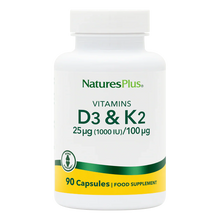 Natures Plus Vitamin D3 1,000iu K2 100 mcg 90 Capsules