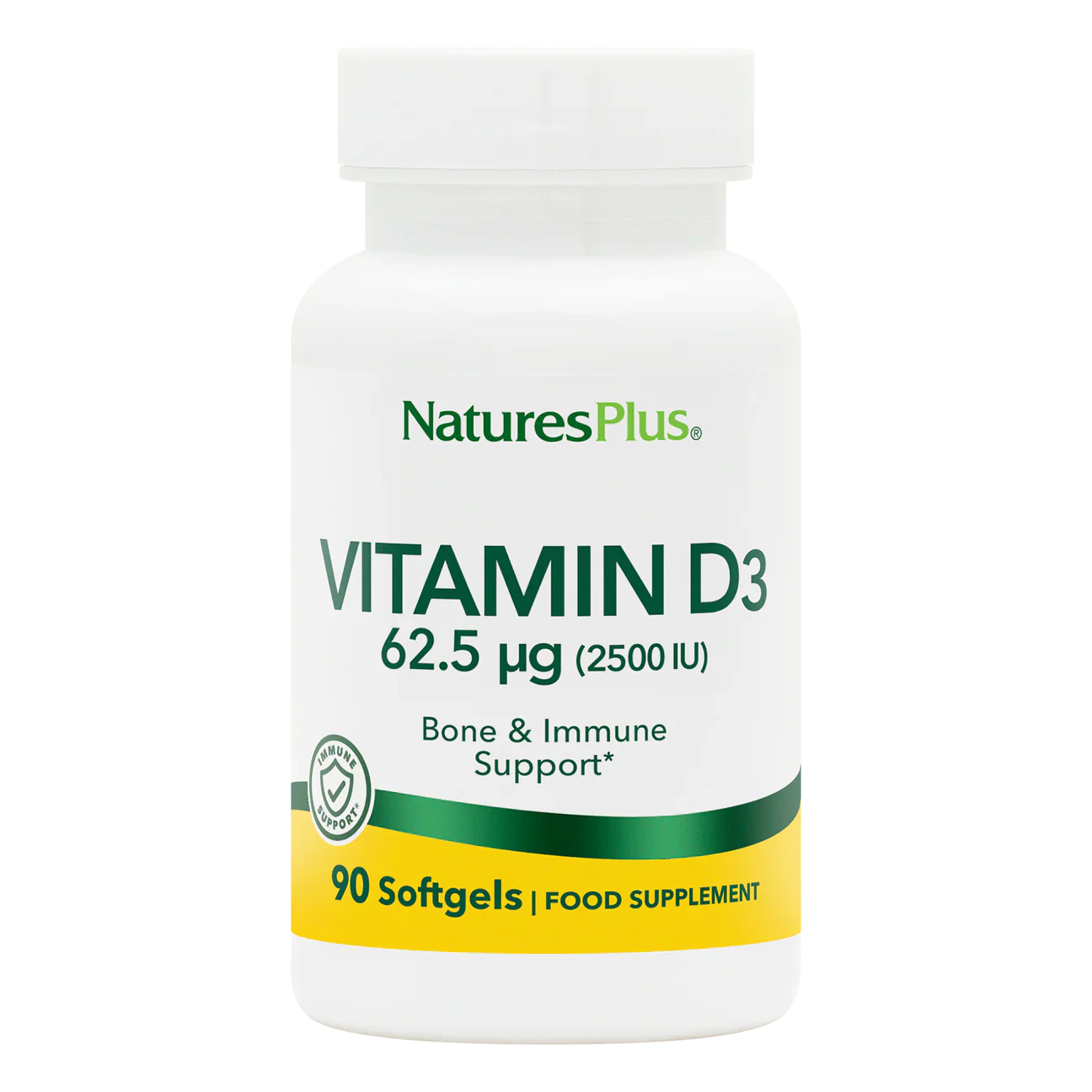 Natures Plus Vitamin D3 2500iu 90 Softgels