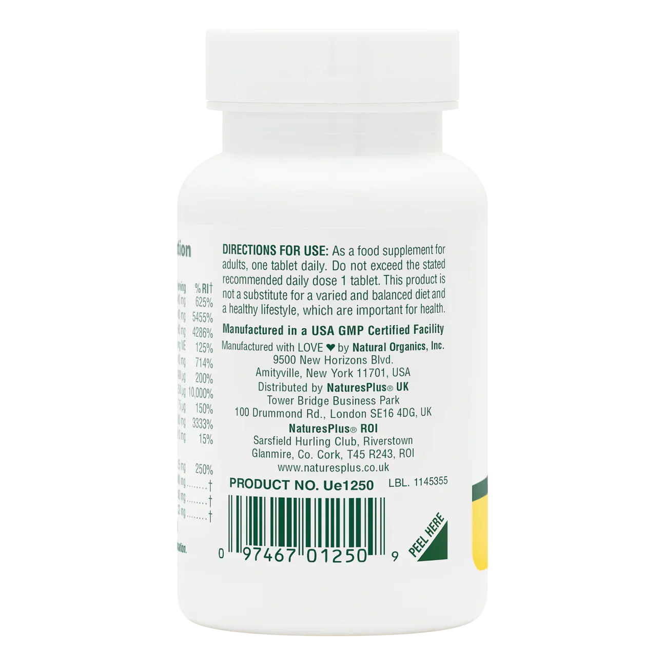 Natures Plus Mega-Stress Sustained Release 30 Tablets