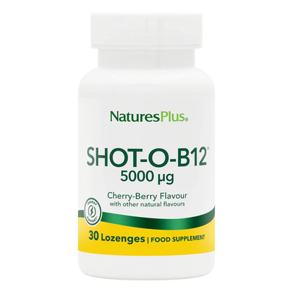 Natures Plus Shot-O-B12 5000 mcg 30 Lozenges