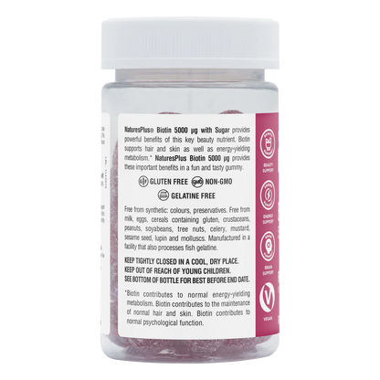 Natures Plus Biotin 5000 mcg 60 Gummies