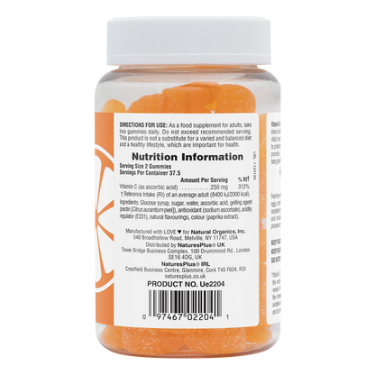 Natures Plus Vitamin C 250mg 75 Gummies