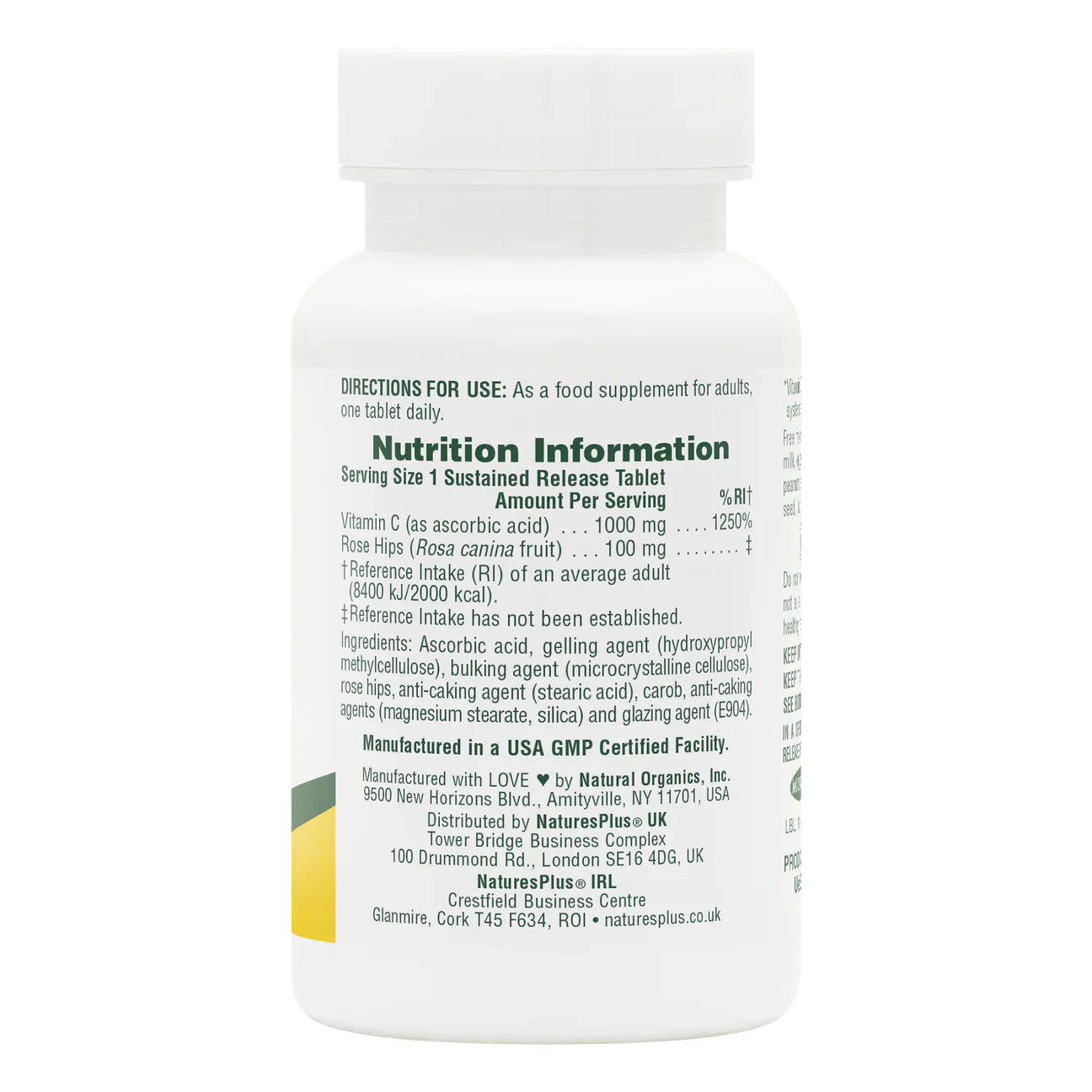 Natures Plus Vitamin C 1000mg 60 Tablets
