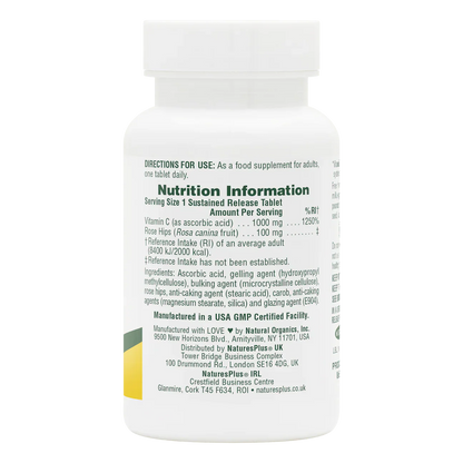 Natures Plus Vitamin C 1000mg 60 Tablets