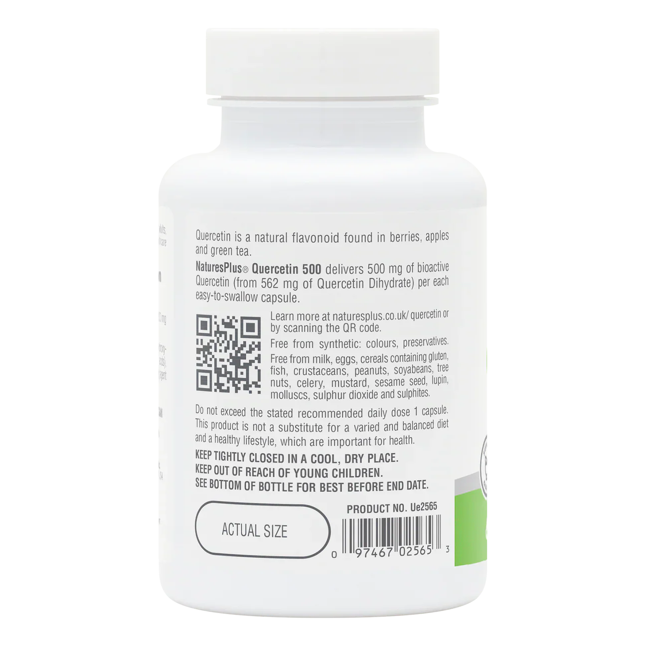 Natures Plus Quercetin 500mg 60 Capsules
