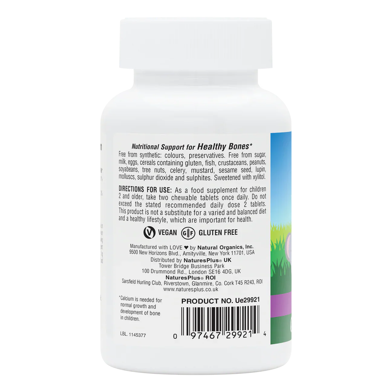 Natures Plus Animal Parade Sugar Free Calcium 90 Chewables