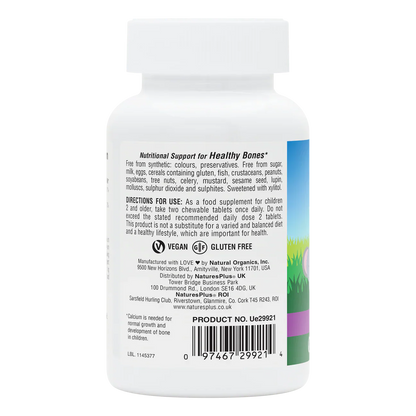Natures Plus Animal Parade Sugar Free Calcium 90 Chewables