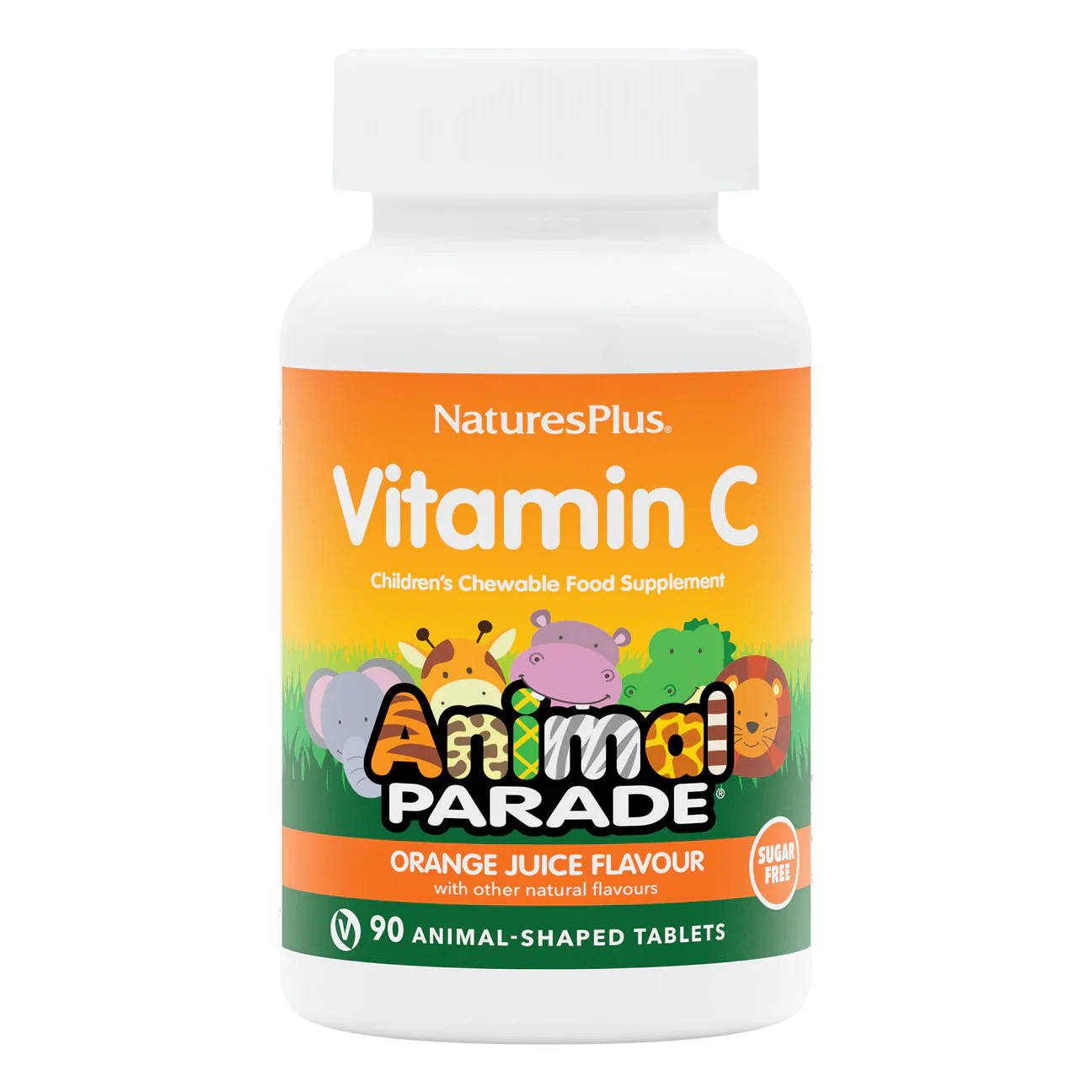 Natures Plus Animal Parade Sugar Free Vitamin C 90 Chewables