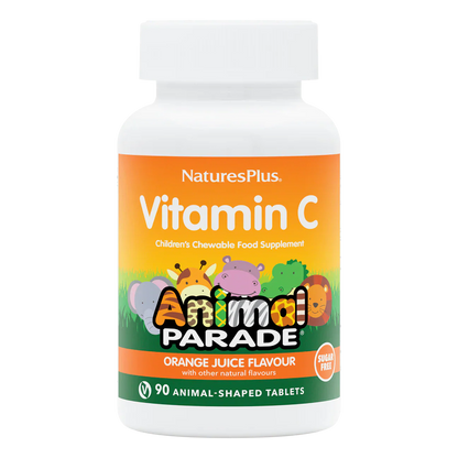 Natures Plus Animal Parade Sugar Free Vitamin C 90 Chewables