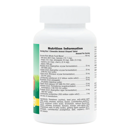 Natures Plus Animal Parade Tummy Zyme 90 Chewables
